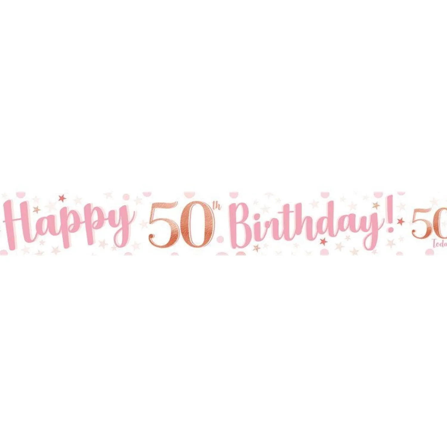 Party Delights 50Th Birthday Glitz & Glamour Paper Banners (3Pk)< Banners