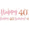 Party Delights 40Th Birthday Glitz & Glamour Paper Banners (3Pk)< Banners