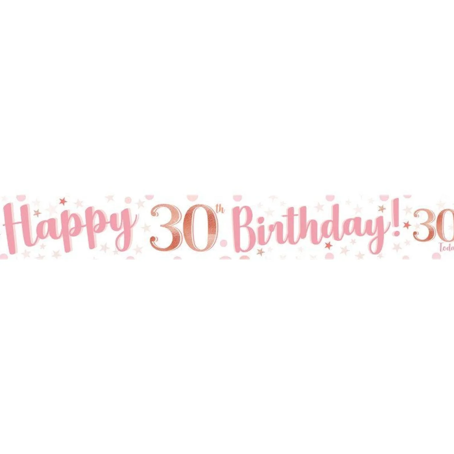 Party Delights 30Th Birthday Glitz & Glamour Paper Banners (3Pk)< Banners