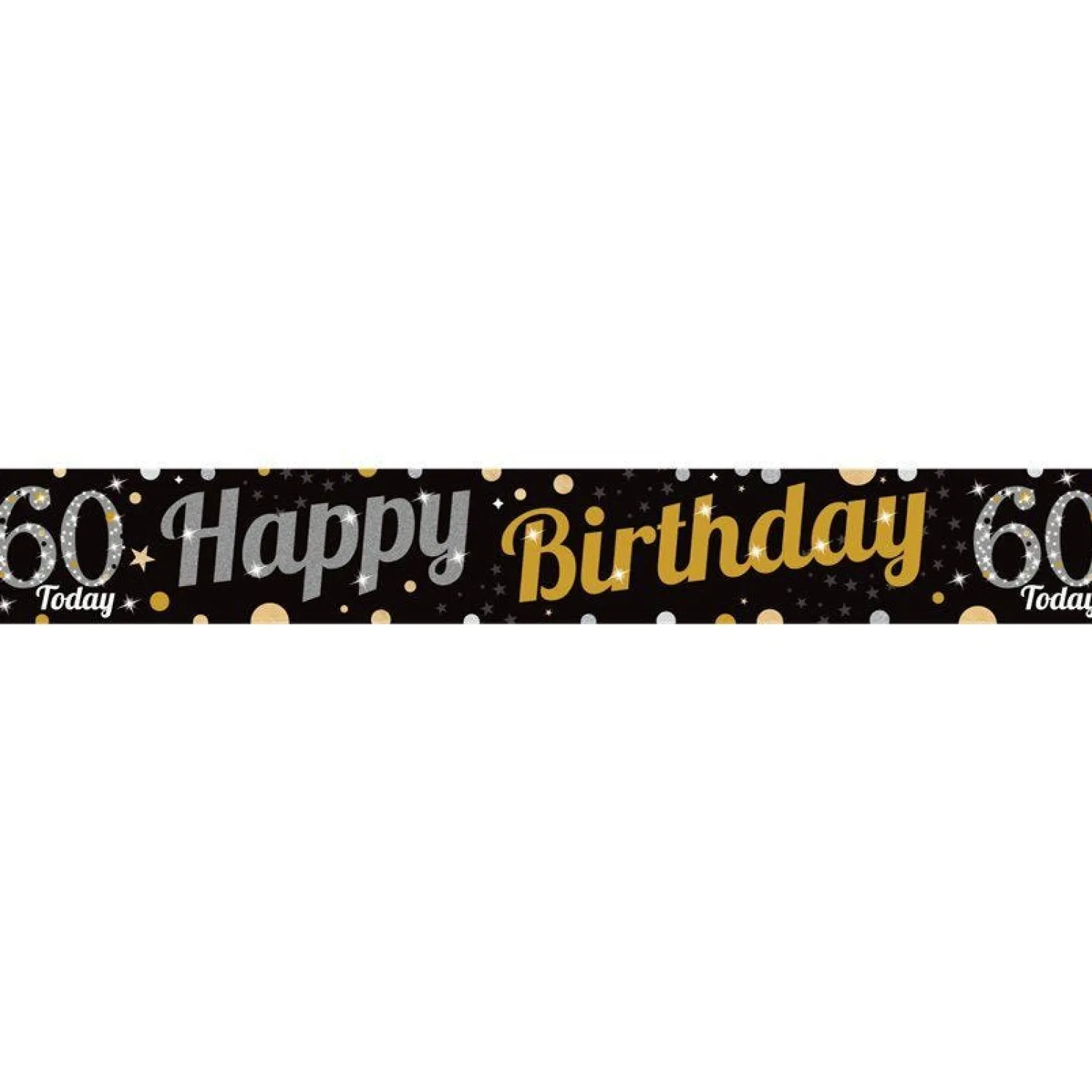 Party Delights 60Th Birthday Paper Banners - 1M (3Pk)< Banners