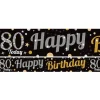 Party Delights 80Th Birthday Paper Banners - 1M (3Pk)< Banners