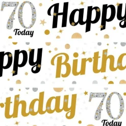Party Delights 70Th Birthday Paper Banners - 1M (3Pk)< Banners