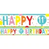 Party Delights 11Th Birthday Paper Banners - 1M (3Pk)< Banners
