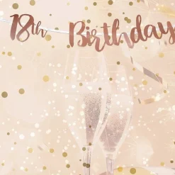 Party Delights 18Th Birthday Rose Gold Letter Bunting - 1M< Bunting