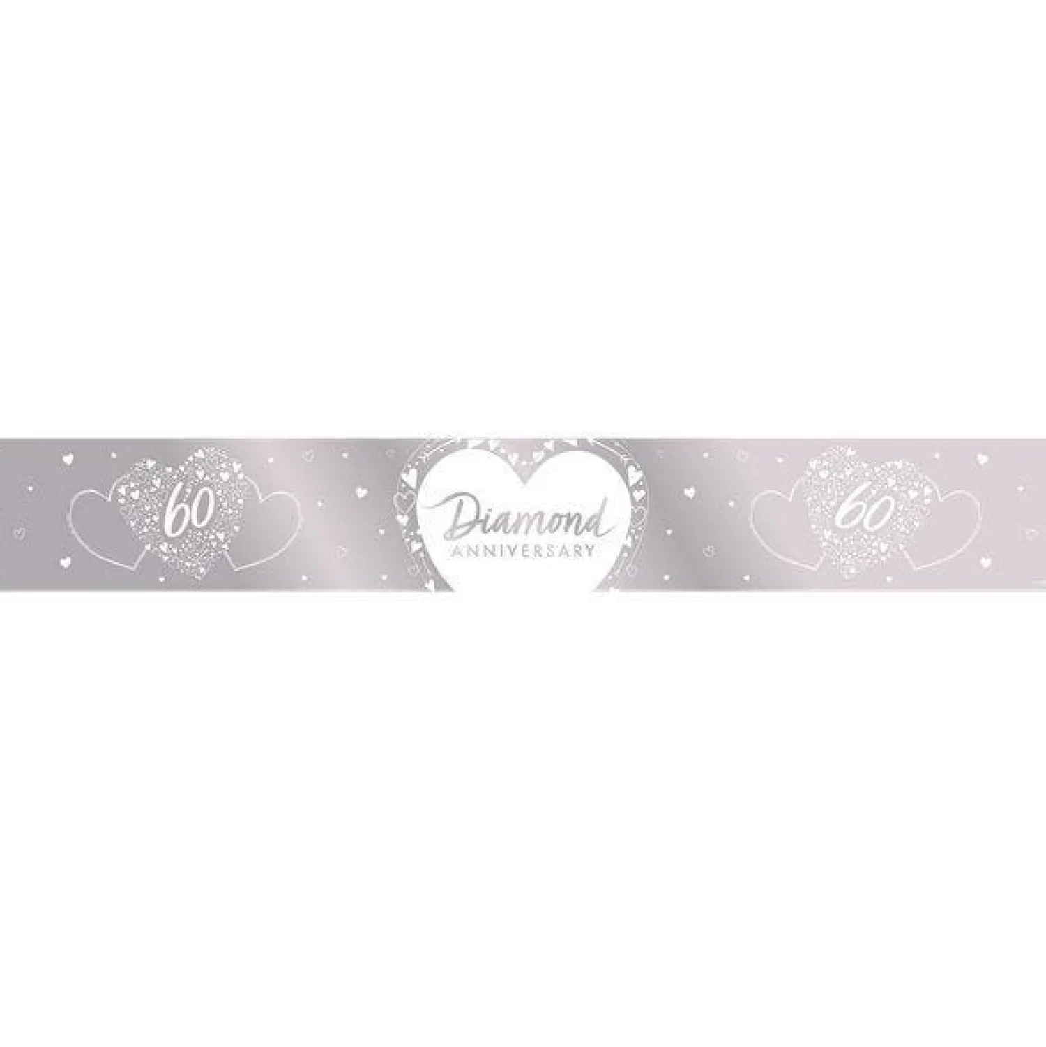 Party Delights 60Th Diamond Wedding Anniversary Foil Banner - 2.74M< Banners