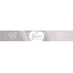 Party Delights 25Th Silver Wedding Anniversary Foil Banner - 2.74M< Banners