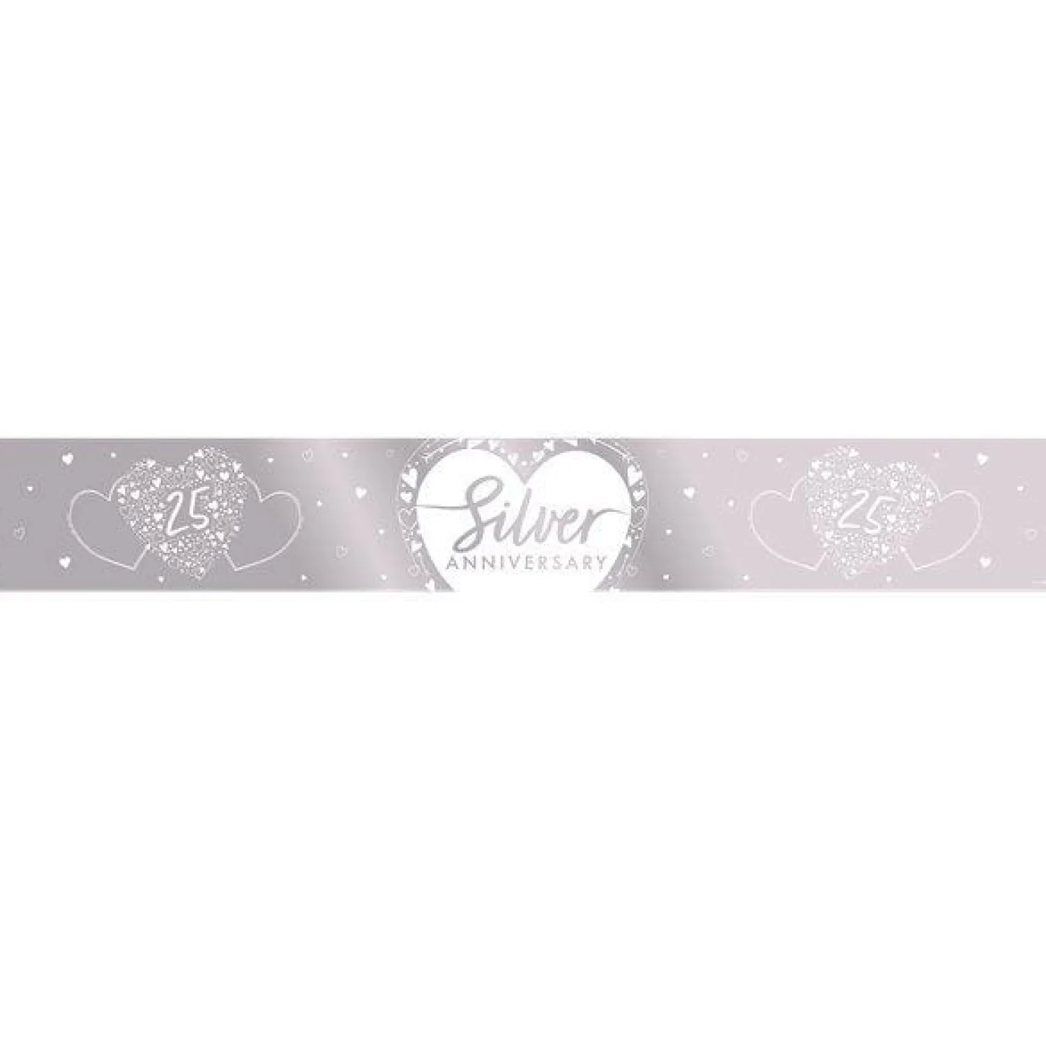 Party Delights 25Th Silver Wedding Anniversary Foil Banner - 2.74M< Banners