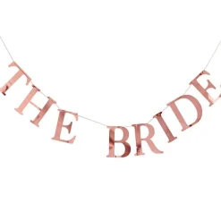 Party Delights The Bride Rose Gold Peg Bunting< Bunting