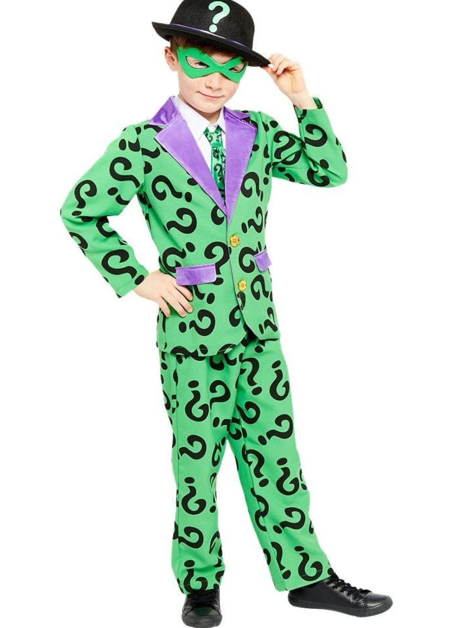 The Riddler - Child Costume<Party Delights Clearance