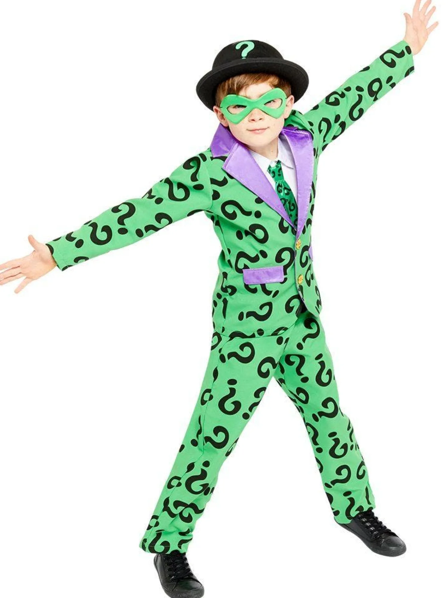The Riddler - Child Costume<Party Delights Clearance