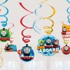 Party Delights Thomas The Tank Engine Hanging Swirl Decorations (12Pk)< Hanging Decorations