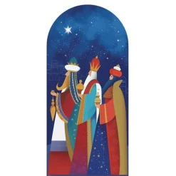 Party Delights Three Kings With Gifts Cardboard Cutout - 194Cm X 92Cm< Cardboard Cut Outs
