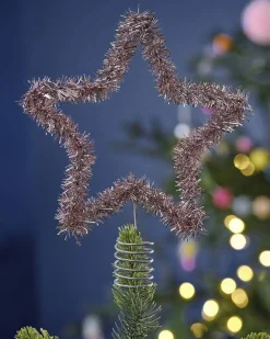 Tinsel Star Tree Topper<Party Delights Clearance