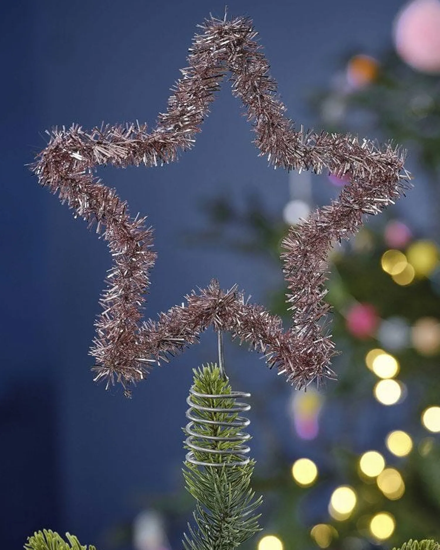 Tinsel Star Tree Topper<Party Delights Clearance