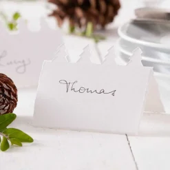 Tree Cut Out Cotton Paper Place Cards (10Pk)<Party Delights New