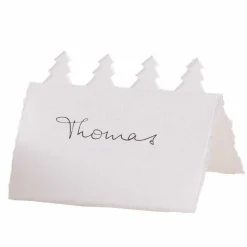 Tree Cut Out Cotton Paper Place Cards (10Pk)<Party Delights New