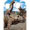 Party Delights Triceratops Dinosaur Stand-In Cardboard Photo Prop - 131Cm X 95Cm< Cardboard Cut Outs