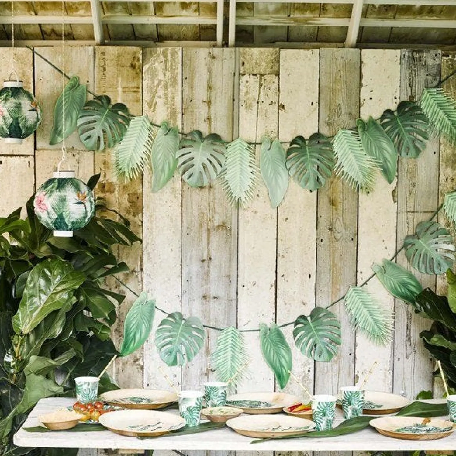 Party Delights Tropical Fiesta Palm Garland - 1.5M< Hanging Decorations