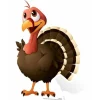 Party Delights Turkey Cardboard Cutout - 88Cm X 60Cm< Cardboard Cut Outs