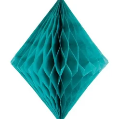 Party Delights Turquiose Honeycomb Diamond Decoration - 30Cm< Hanging Decorations