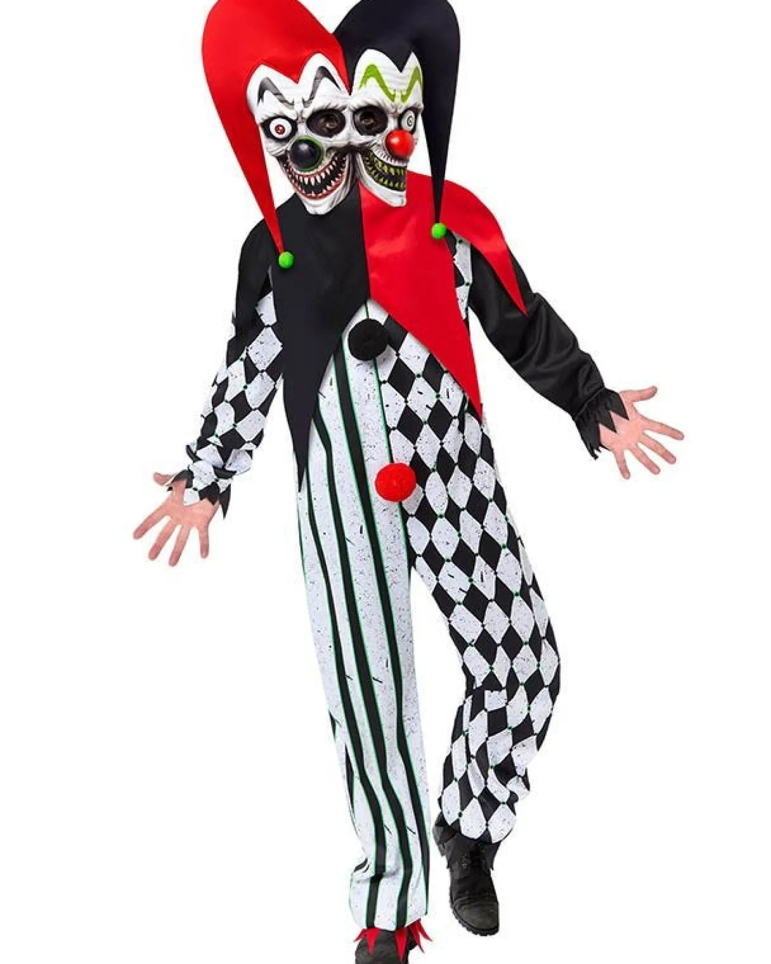 Two Faced Clown - Adult Costume<Party Delights Online