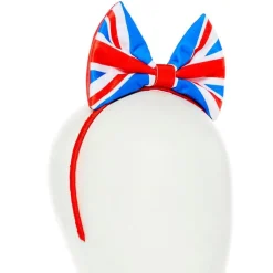 Party Delights Union Jack Bow Headband< Hats & Headwear