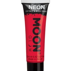 Party Delights Uv Neon Face & Body Paint - Red 12Ml< Face Paints
