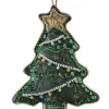 Velvet Embroidered Tree Decoration<Party Delights Best