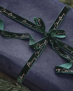 Velvet Merry Christmas Ribbon<Party Delights Discount