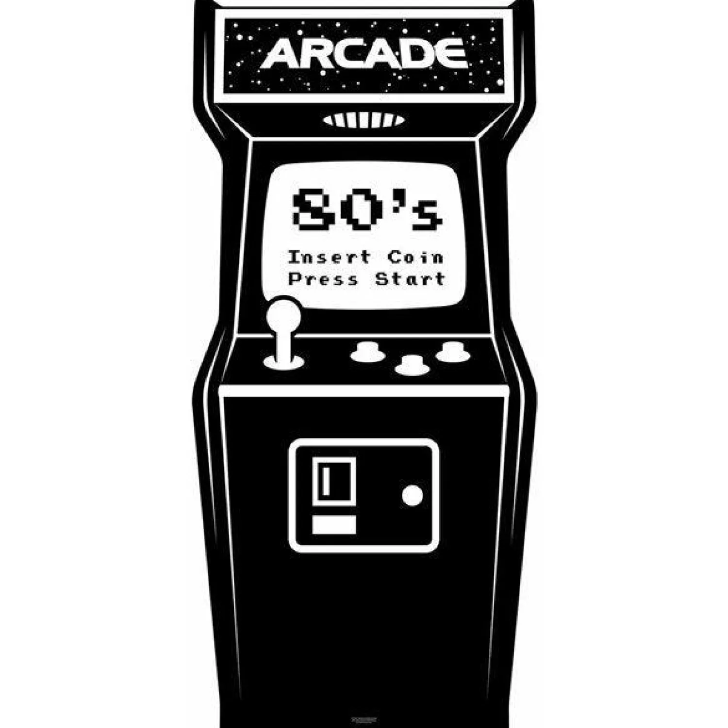 Party Delights Video Arcade Cardboard Cutout - 184Cm X 86Cm< Cardboard Cut Outs