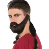 Party Delights Warrior Ponytail & Beard< Wigs
