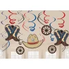 Party Delights Western Party Hanging Swirl Decorations (12Pk)< Hanging Decorations