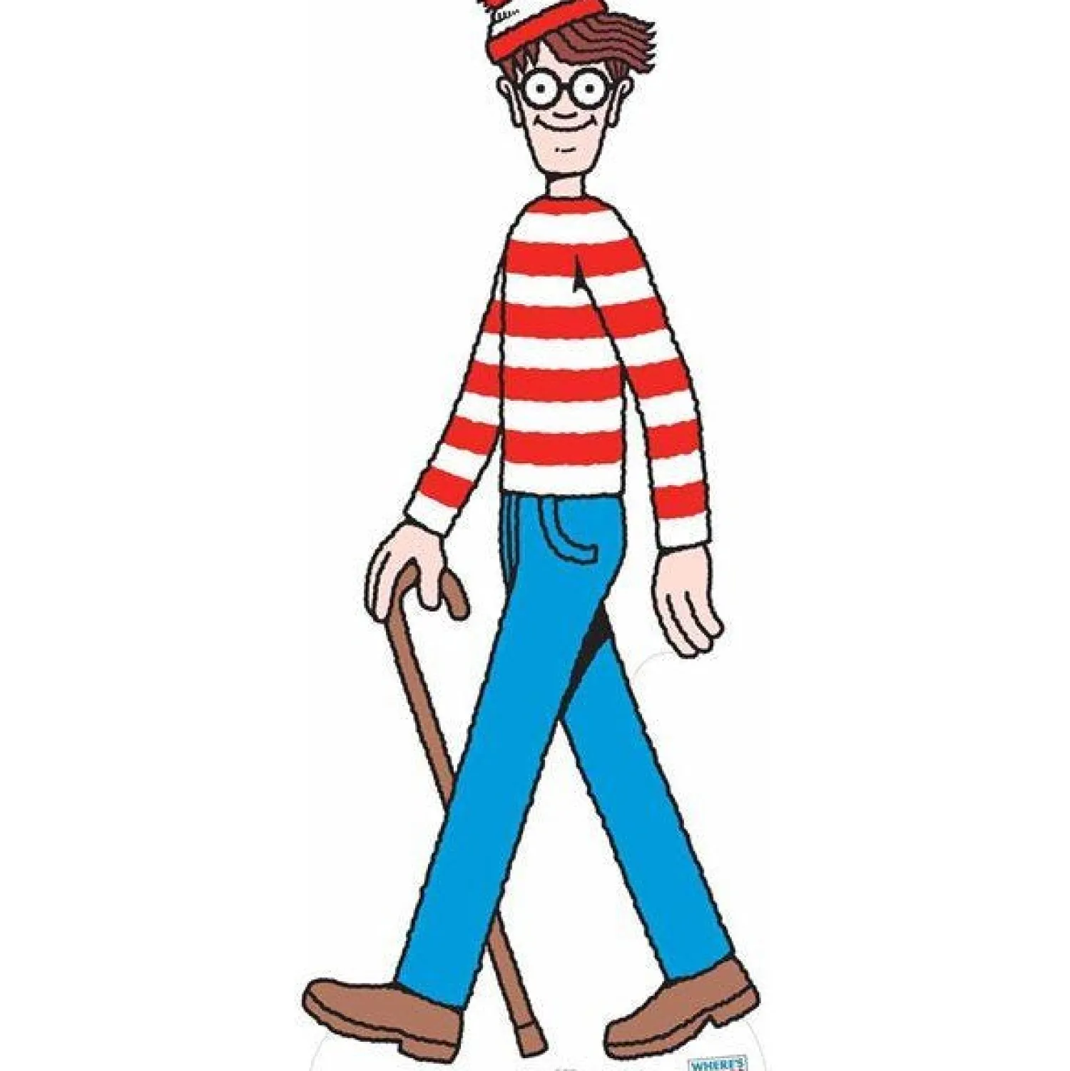Party Delights Where's Wally Cardboard Cutout - 181Cm X 77Cm< Cardboard Cut Outs