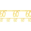 Party Delights White & Gold Sparkle 60Th Bunting - 2.5M< Bunting