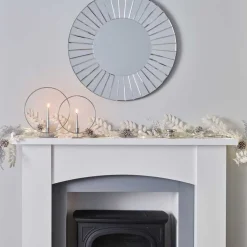 White & Silver Berry Foliage Garland - 1.8M<Party Delights Online