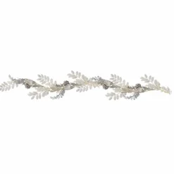 White & Silver Berry Foliage Garland - 1.8M<Party Delights Online