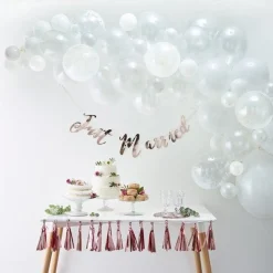 Party Delights White Balloon Arch - 70 Balloons< Arches & Clouds