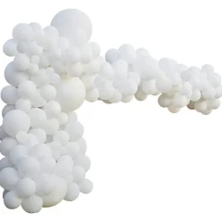 Party Delights White Balloon Arch - 200 Balloons< Arches & Clouds