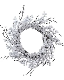 White Berries With Twig Wreath<Party Delights Sale