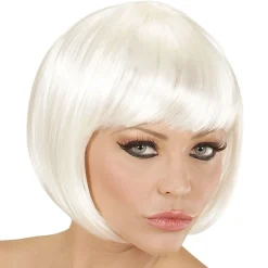 Party Delights White Bob Wig< Wigs