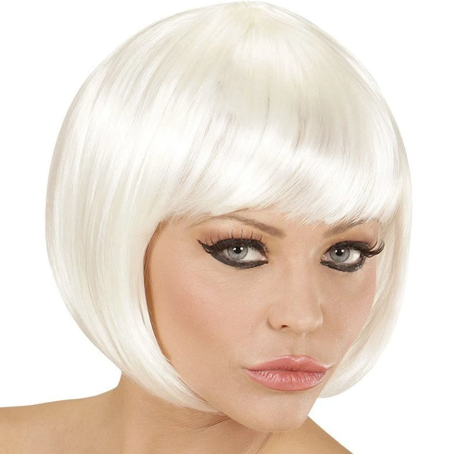 Party Delights White Bob Wig< Wigs