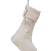 White Fabric Stocking With Charm<Party Delights Online