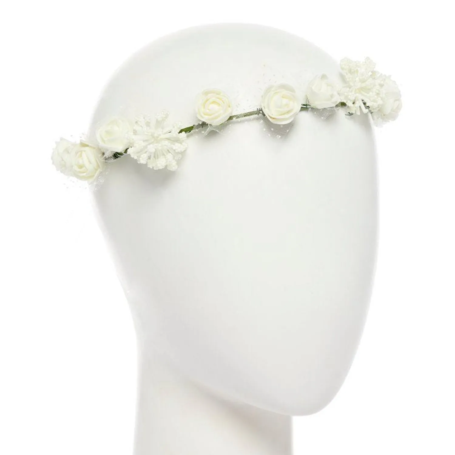 Party Delights White Flower Headband< Hats & Headwear