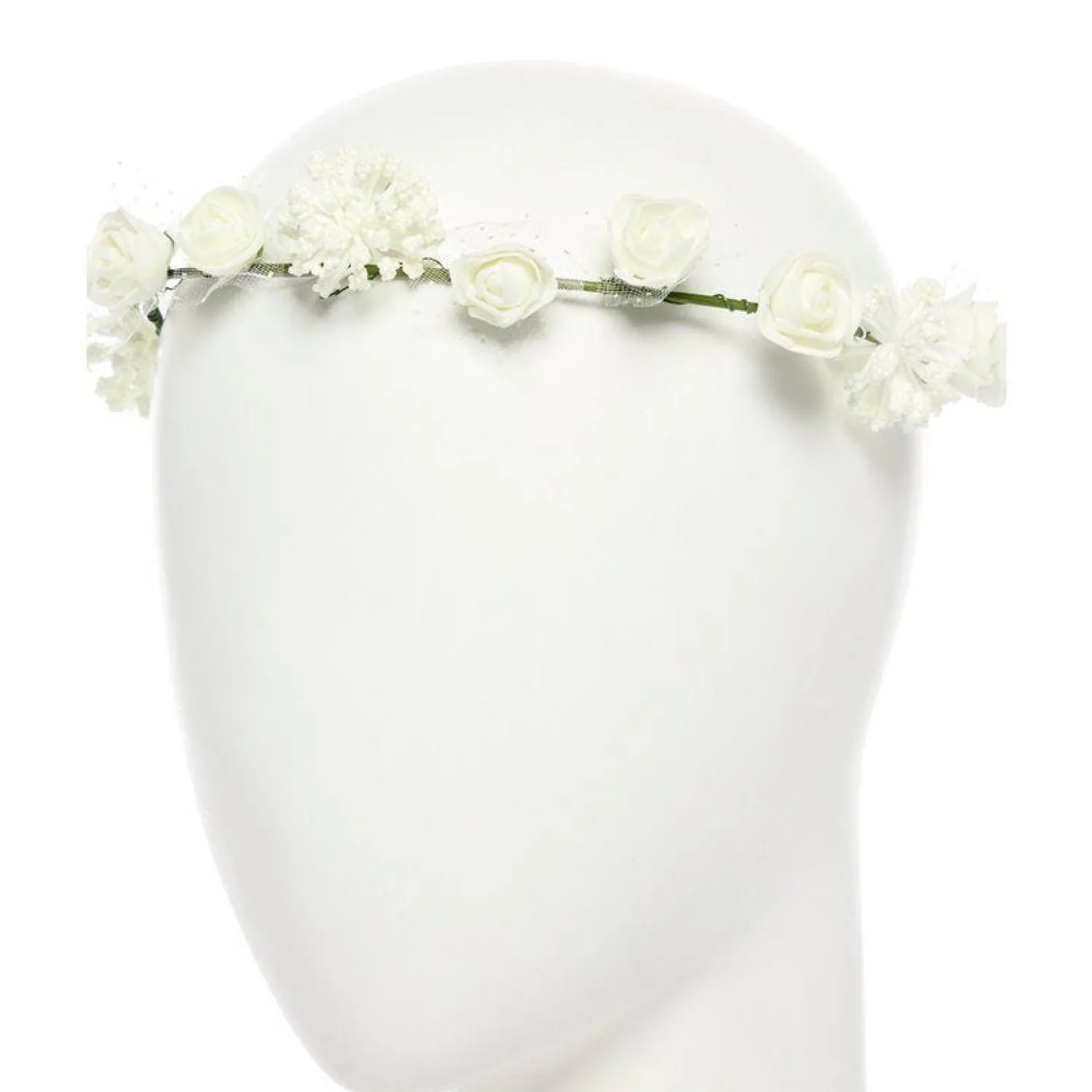 Party Delights White Flower Headband< Hats & Headwear