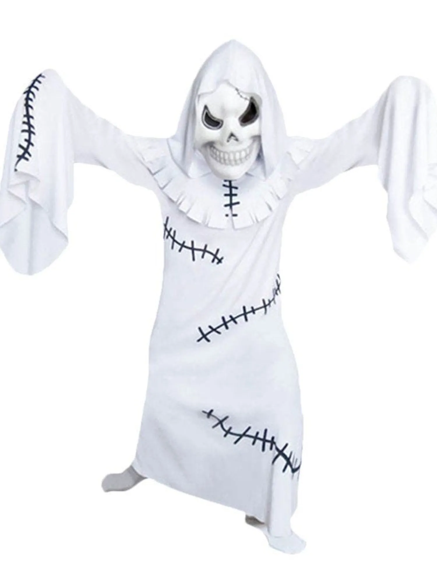 White Ghostly Ghoul - Child Costume<Party Delights Clearance