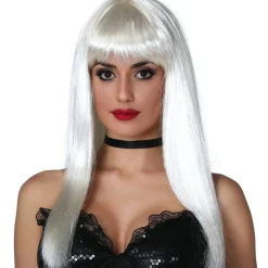 White Glamourama Wig<Party Delights Sale