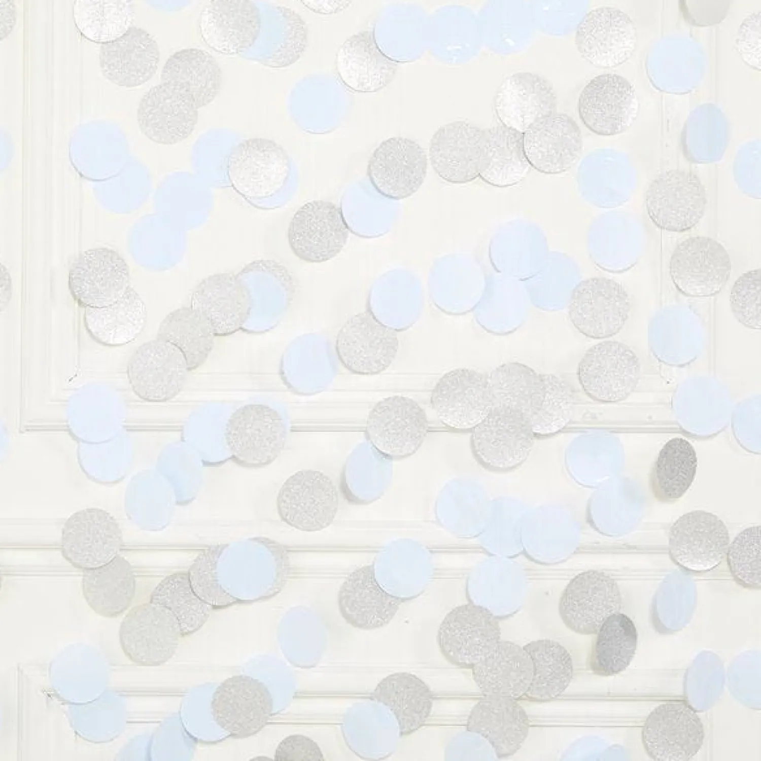 Party Delights White Glitter Hanging String Decorations - 2.1M (6Pk)< Hanging Decorations