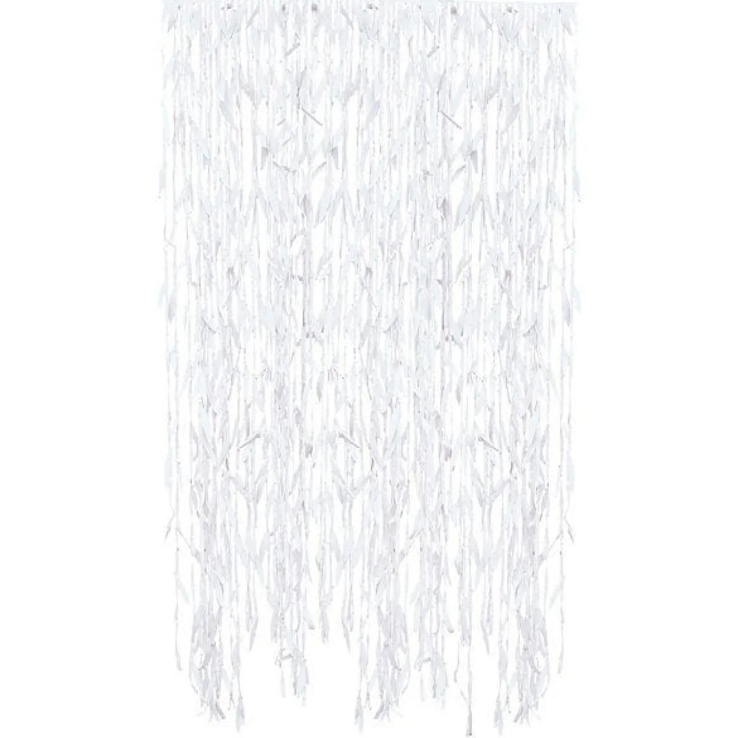 Party Delights White Leaf Ribbon Backdrop< Party Backdrops