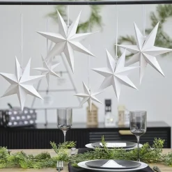 Party Delights White Paper Hanging Stars (6Pk)< Bunting
