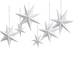 Party Delights White Paper Hanging Stars (6Pk)< Bunting